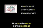 How To Take Notes During Meetings