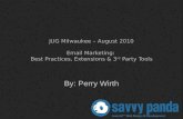 Email Marketing Best Practices, Components and Services - Joomla Milwaukee - August
