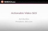 Actionable Video SEO for Marketers