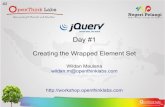 jQuery BootCamp : Creating the Wrapped Element Set