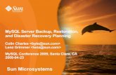 MySQL Server Backup, Restoration, and Disaster Recovery Planning