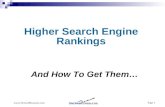 Higher Search Engine Rankings