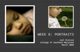 Week 8  Portraits