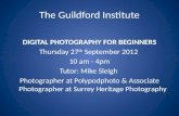 Digital Photography Beginners course