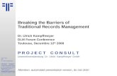 [EN] Breaking the Barriers of Traditional Records Management | Ulrich Kampffmeyer | DLM Forum 2008