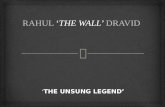 Rahul ‘the wall’ dravid