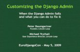 Customizing the Django Admin