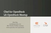 LA Chef for OpenStack Hackday