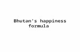 Bhutan's happiness formula