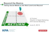 Beyond the Basics: Taking Social Media to the Next Level and Beyond