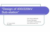 Design of 400-220kV Substation