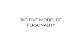 Big Five Model of Personality Ppt of Pgtd