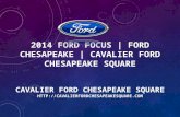 2014 Ford Focus | Ford Chesapeake | Cavalier Ford Chesapeake Square