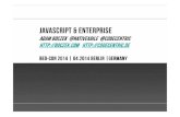 JavaScript & Enterprise BED-Con 2014 Berlin German