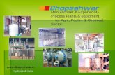 Essential oil distillation plant,poultry processing plant & chemcial process plant by dhopeshwar engineering private limited hyderabad