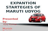 Maruti market expantion startegies of maruti