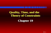 Process Management - Quality, Time and the Theory of Constraints - Pareto Presentation