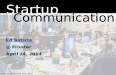 Startup Communication, Apr 2014