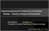 RCPsych AGM10 - Diagnosing depression in primary care and hospital settings new evidence (v3)