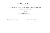 Consumer behaviour - toyota project