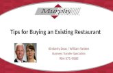 Tips for buying an existing restaurant
