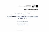 F3 Financial Accounting (Int.) Class Notes LSBF J11