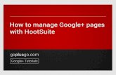 How to manage Google+ pages with HootSuite