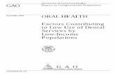 HEHS-00-149 Oral Health: Factors Contributing to Low Use of ...
