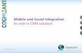 Mobile and Social Integration's Role in CEM Solution