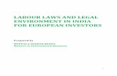 Labour laws and legal environment in india for european union