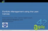 Agile Portfolio Management Using the Lean Canvas