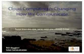 Cloud Computing Is Changing Communication