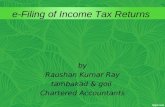 E-Filing of Income Tax