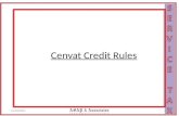 Cenvat credit rules
