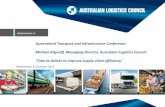 Michael Kilgariff, Australian Logistics Council: Time to deliver to improve supply chain efficiency in Queensland