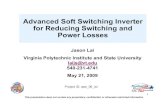 Advanced Soft Switching Inverter for Reducing Switching and Power Losses
