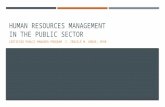 HRM in the Public Sector - CPM STT Cohort