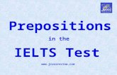 Prepositions in the IELTS Test