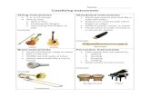 Instrument Classifications Worksheet