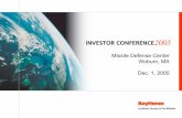 raytheonInvestor Conference Presentation - Morning Session