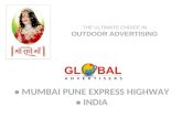 Outdoor Advertising Campaign - Best quality Hoardings at Mumbai Pune express highway - Global Advertisers