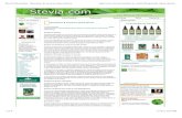 Preview of “Stevia Information - Questions & Answers about Stevia”