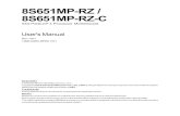 Motherboard Manual 8s651mp-Rz e