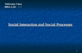 Bba L10 Dt   Social Interaction And Social Processes