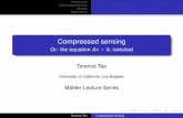 Compressed Sensing1 Tao