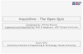 Inquizitive-The Open Quiz (Finals) | Goonj 2012 | UIET Panjab University
