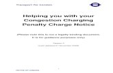 Helping You With Your Congestion Charging Penalty Charge Notice