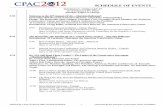 CPAC Schedule of Events