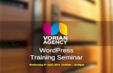 Vorian Agency - Word Press (CMS) Seminar