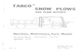 TARCO Snow Plows & Front Hitches Manual